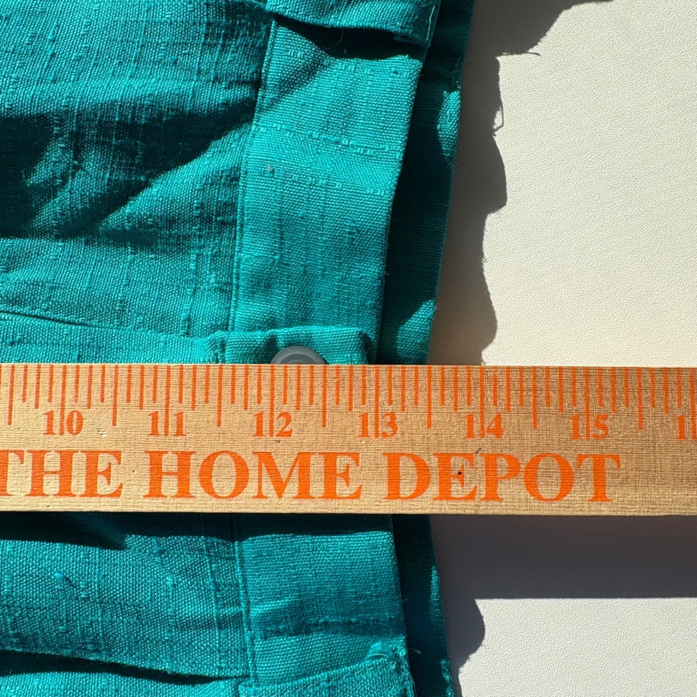 Vintage Teal High Waisted Pleated Shorts Women's Size 6 Casual Summer Beach - Picture 4 of 7